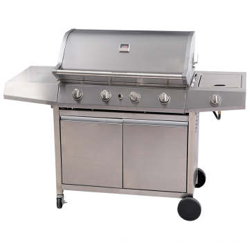 De acero inoxidable Profesional Gas Grill Grill 4 Quemador